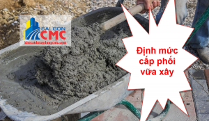 Định mức cấp phối vữa xây